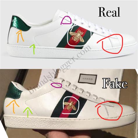 how to know if gucci ace bee runner are fake